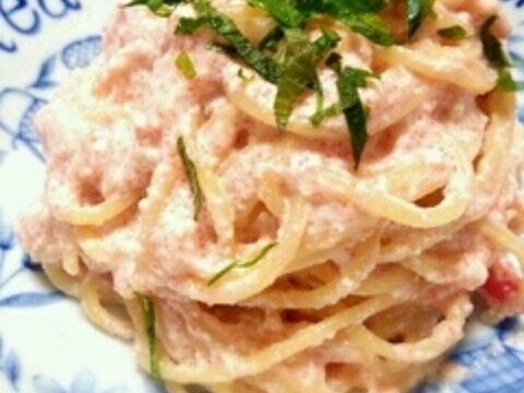 ヘルシーで濃厚♡とろ〜り豆腐の明太マヨパスタ